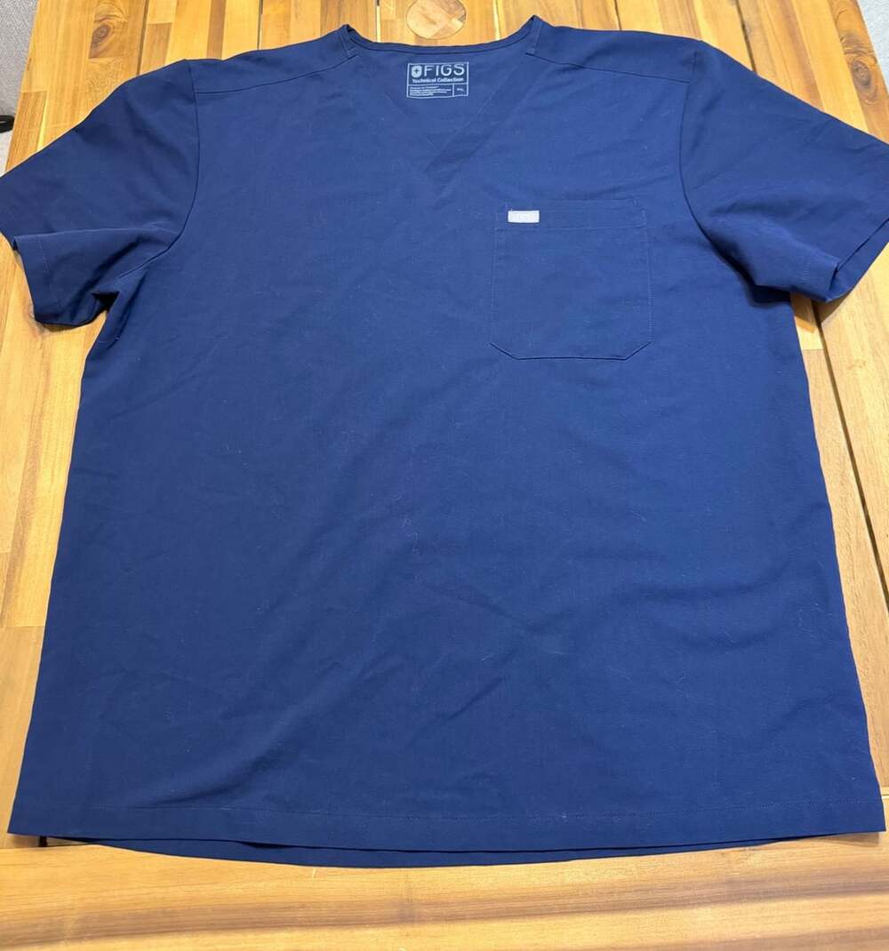 Figs Chisec Scrub Top Size XXL Blue